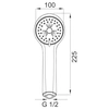 Unico soffione doccia 3-Funkcyjny cromo