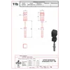 Universal afstand lynbeskyttelse holder Fi 10 L -100