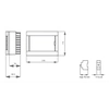 Utanpåliggande ställverk 8 modul-(1x8) IP40 Viko Panasonic transparent dörr