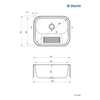 Utility sink 1-komorowy Deante 55x45x25cm