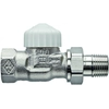 V-exakt II thermostatic valve DN15 nickel plated, white cap, straight