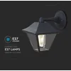 V-TAC Kültéri fali lámpa, E27, üveg + alumínium