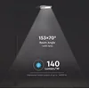 V-TAC LED pouliční svítidlo, 100W, stmívatelné - 140lm/w - SAMSUNG LED Barva světla: Denní bílá