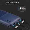 V-TAC POWERBANK 10 000 mAh, bleu