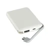 V-TAC Powerbank C USB MicroUSB 5000mAh batteriindikator hvid