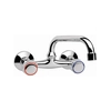 Valvex Class wall-mounted two-hole chrome washbasin mixer