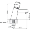 Valvex mitigeur lavabo temporisé / temporisé Push Online