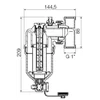 Valvex V-Pure magnetic dirt separator 1"