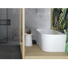 Vasca da bagno freestanding a parete Besco Vica 170 comprensiva di coprisifone con troppopieno oro - IN AGGIUNTA 5% SCONTO PER CODICE BESCO5