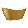 Vasca da bagno freestanding Besco Viya Glam 170 oro + click-clack cromo - Sconto aggiuntivo di 5% per il codice BESCO5