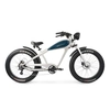 Vélo électrique Varaneo Café Racer en aluminium brossé/bleu océan ;17,4 Ah /626,4 quoi; roues 26*4"