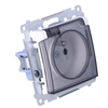Version socket IP44 contact shutter with frame gasket .TRANSPARENT FLAP, white Simon54