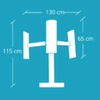 Vertical wind turbine MAKEMU DOMUS kit 500 W Number of rotor blades:3
