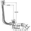 Viega Simplex automatischer Badewannensiphon - Chrom 495121