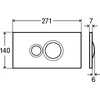 Viega Style WC tipka 10 crna - 686543