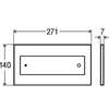 Viega Visign For Style toiletknap 12 glas/grå 687854