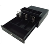 Virtuos cash drawer micro EK-300C, 9V-24V, with cable 24V, binder 3/4, black
