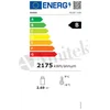 Vitrina za slaščice Prosta, kapaciteta 530l, bela, žametna 1240, Amitek 1140032