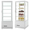 Vitrine de refroidissement réfrigérateur pour boissons biscuits 98l Hendi blanc 233665