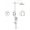 VOLUMO MIXER WITH CONCEALED SHOWER.THERMOSTAT