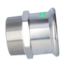 Vrouwelijke connector KAN-therm Inox -88,9 X 3