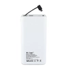VT3508W Power Bank with inductive charging and Micro USB / Lithium Polymer 3.7V connection, 20000mAh / White