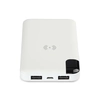 VT3509W Power Bank with LED display and inductive charging / Desk Base / Lithium Polymer 3.7V, 8000mAh / White