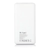 VT3521 Power Bank with LED display and 2xUSB + inductive charging type: C / 3.7V / 10000mAh / White