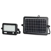 VT78810 10W solární LED světlomet / Panel s kabelem / USB zásuvka / Barva: 4000K / Pouzdro: Černá