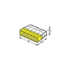 WAGO įstumiama mova 5x0,5-2,5mm2 Inline 2273-205 /100szt./