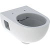 Wall-hung toilet bowl Selnova, funnel,B36 cm,H33 cm,T53 cm, partially concealed fixings, Rimfree