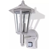 Wall-mounted outdoor lamp with sensor, stainless steel