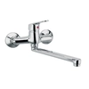 Wall-mounted Smile washbasin mixer chrome