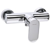 Wall-mounted two-hole tube shower faucet, chrome