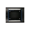 Wall-mounted, two-section Extralink rack cabinet 6U 600x600 AZH Black