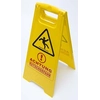 Warning sign Caution wet floor - slippery floor - Polish