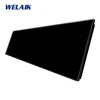 WELAIK five-way switch panel glass 0+0+0+0+0 -black