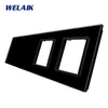 WELAIK quadruple glass panel 0+0+zás+zás - black