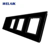 WELAIK quadruple glass panel 0+zás+zás+zás - black