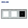 WELAIK triple glass panel 0+zás+zás - black