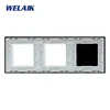 WELAIK triple glass panel 0+zás+zás - gray