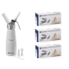 Whipped Cream Siphon Decorator Dispenser Home + Cartridges N2o 150szt Stock