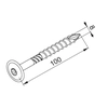 Wood screw DDW8x100 (1opakowanie=100sztuk)