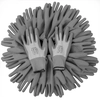 Work gloves, pu, 24 pairs, white and gray, size 9 / l