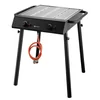 Xantos Black Gas Grill 9,5 kW 770x710x(H)870 Black Gastronomic Hendi 148631