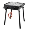 Xantos Black Gas Grill 9,5 kW 770x710x(H)870 Black Hendi Gastronomi 148631