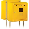 Yellow gas meter housing G066/P surface-mounted open