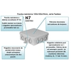 Zidna instalacijska kutija N7 Fastbox 100x100x38mm, samozatvarajuća, siva