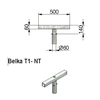 ZPU- Εγκάρσια δοκός NT T/1 0,5 m