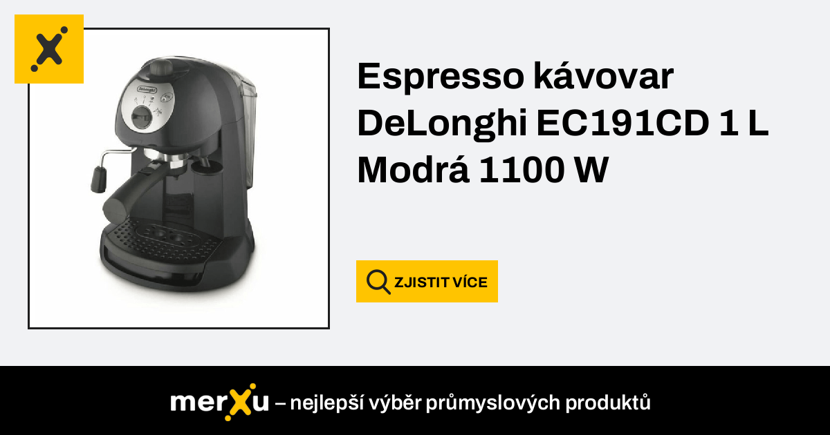 Delonghi Espresso k vovar EC191CD 1 L Modr 1100 W S7153666